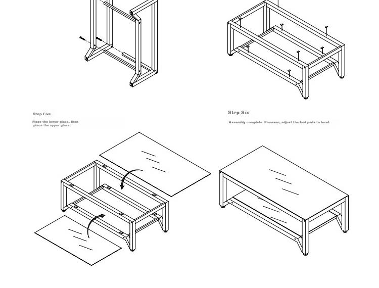 Fanshe Coffee Table, Living Room Coffee Table, Office Coffee Table, Home Living Room Glass Small Apartment Sofa Coffee Table, Modern And Simple 20
