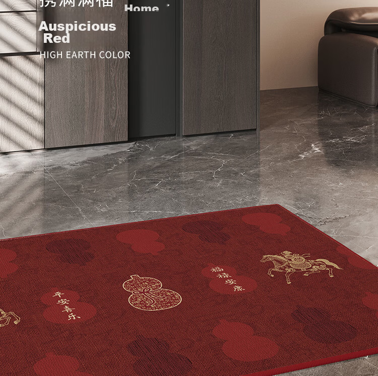 Budisi Entrance Door Mat, Doormat for Entryway, Cuttable, Dirt-Resistant, Anti-Slip, Vintage Brown Foot Mat, 120*80CM 4