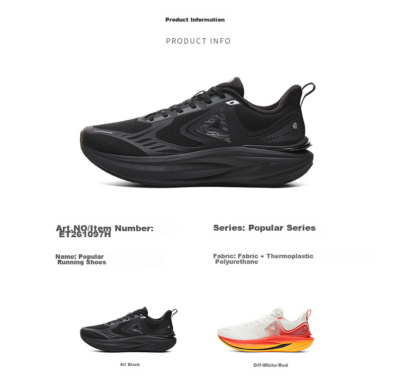 Peak Taiji 8.0 Men's Running Shoes Durable Shock Absorption Soft Sole Lightweight Adaptive Technology Sports Shoes ET261097H 17