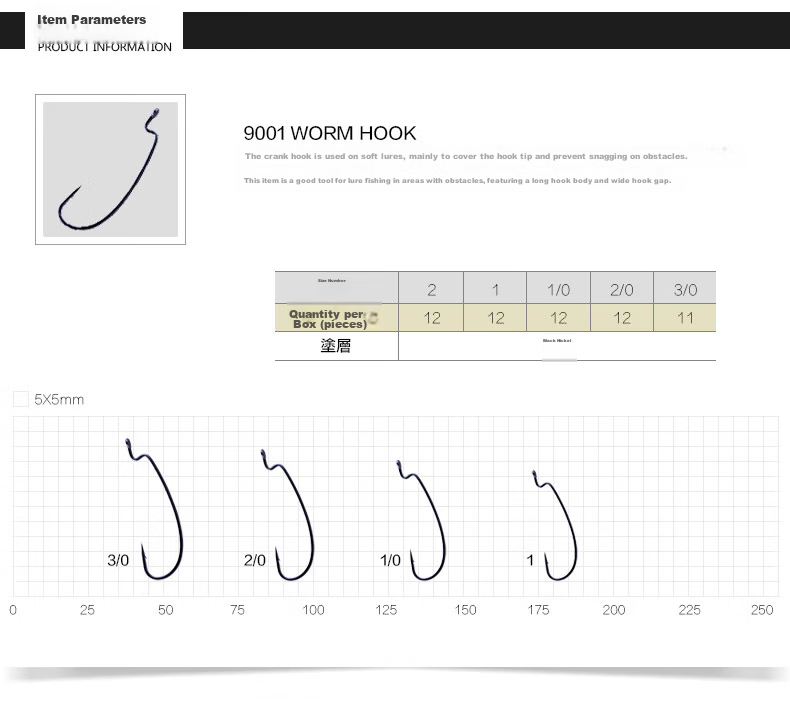 BKK Lure Fishing Hooks, Curved Handle Hooks, Texas Rig Soft Bait Hooks, Soft Lure Hooks, Fishing Tackle 12