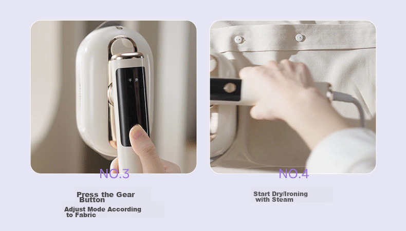 Midea Smart Digital Display Titanium Handheld Garment Steamer 25g/min Large Steam Portable Small Home Ironing Machine Gift YBD12AG1 4