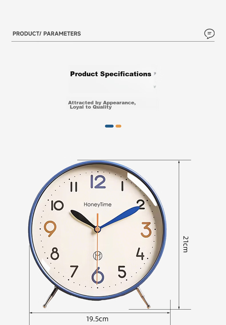 40,000 Kilometers Wall Clock Living Room Silent Quartz Wall Clock Bedroom 10 Inch Yellow 26cm Diameter 7
