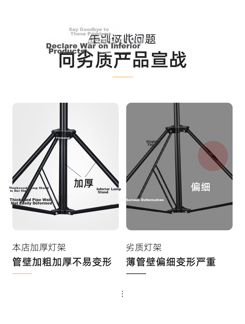 Godox Photography Light Stand Photography Studio Tripod Film and Television Outdoor Flash Fill Light Softbox Equipment Support Bracket Tripod 3