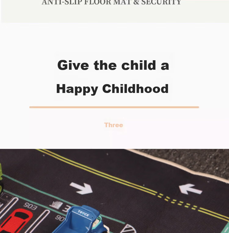 TaTanice Parking Lot Play Mat Children's Play Crawling Mat Living Room Bedroom Early Education Entertainment Area Carpet Birthday Gift for Boys and Girls 4