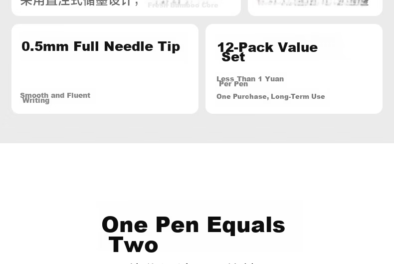 Deli Large Capacity Full Needle Tube Gel Pen 0.5mm Black 12pcs/Box DL-A116 Student Supplies 4