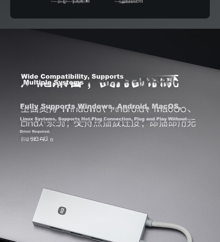 MI Type-C Ten-In Expansion Dock, 4K Ultra HD Screen Mirroring, Gigabit Ethernet Card, PD100W USB3.0, Multifunctional Adapter, MI Redmi Laptop Compatible 6
