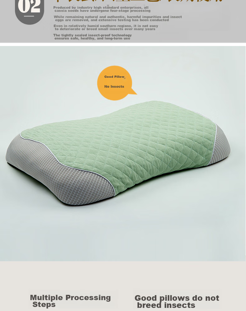 Shangfan Buckwheat Hull Low Pillow, Buckwheat Pillow, Low Pillow, Meltblown Fabric Anti-Mite And Antibacterial Pillow Core, Cervical Pillow 16