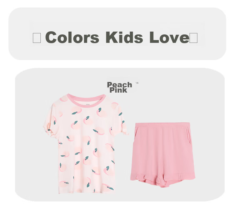 Hodohome [Same As in Mall], Children's Pajamas, Girls' Modal Cool-Feeling Short-Sleeve Loungewear, Air Conditioning Wear, 366, 130 10