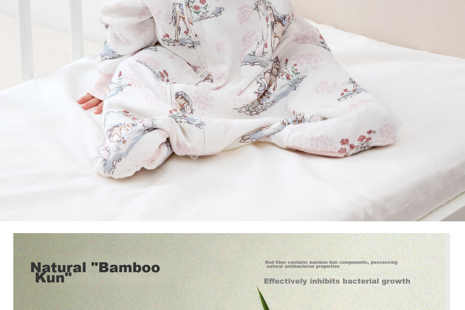 DOMIAMIA Baby Sleeping Bag All-in-One Four Seasons Universal 2-in-1 Anti-Kick Quilt Six-Layer Gauze Plush Rabbit M 20-24℃ 26