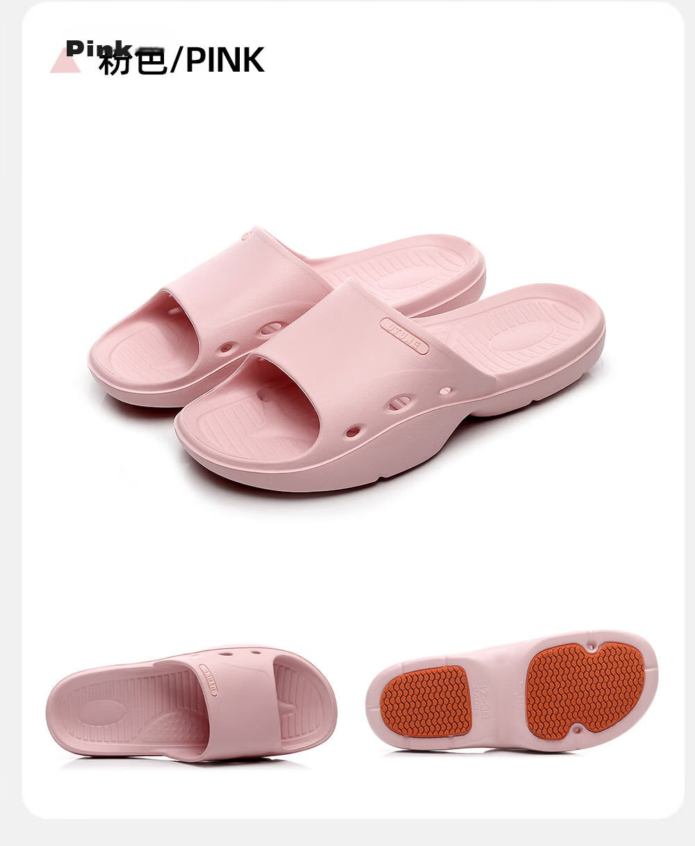 Afnoti Elderly Non-Slip Slippers Men Summer Indoor Bathroom Soft Sole Pregnant Women Home Cool Slippers Light Purple Size 35-36 9