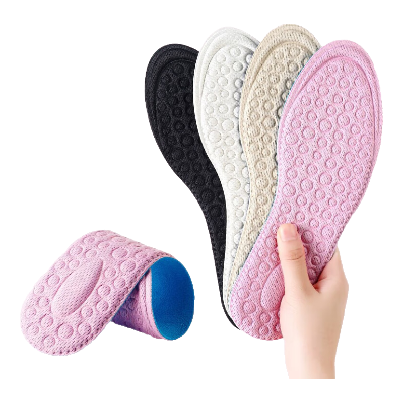 Maigaole 2 Pairs, Women's Insoles, Soft Sole Comfortable Breathable Sweat-Absorbing Thin Sports High Heel Shoe Inserts, Black, Size 38-40