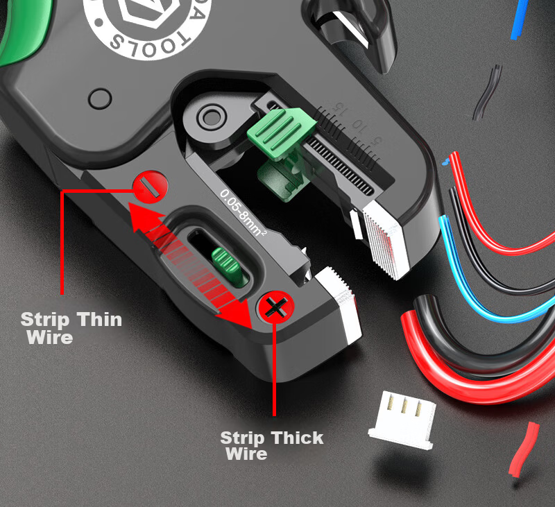 LAOA LA822510 Automatic Wire Stripper Pliers Multifunctional Quick Adjustable Wire Pulling and Cutting Pliers Made in Taiwan 18