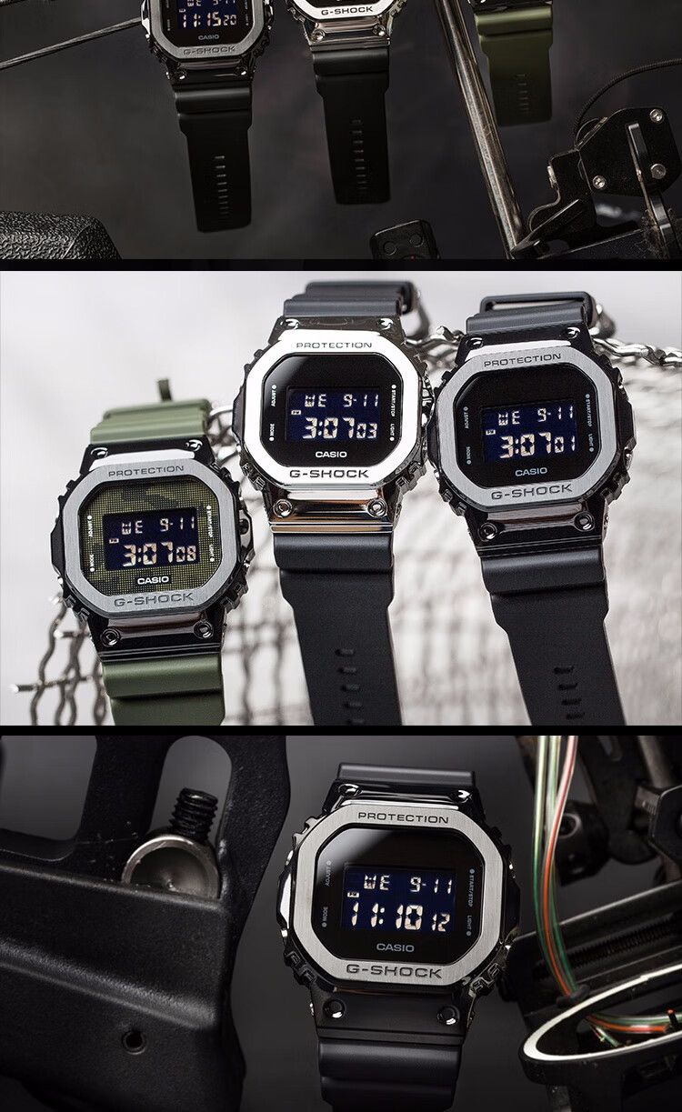CASIO G-SHOCK Men's Small Square Classic Sports Digital Watch Gift Box GM-5600B-1 7