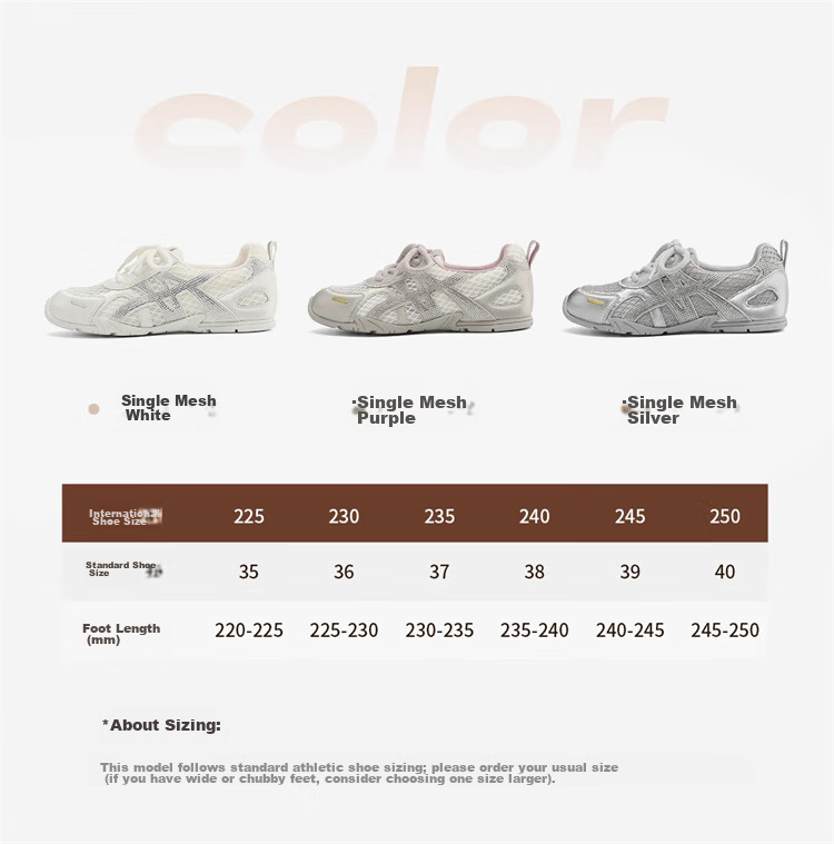 DAPHNE Versatile Derby Shoes Summer New Korean Style Casual Sports Women's Shoes Single Mesh Beige 38 4