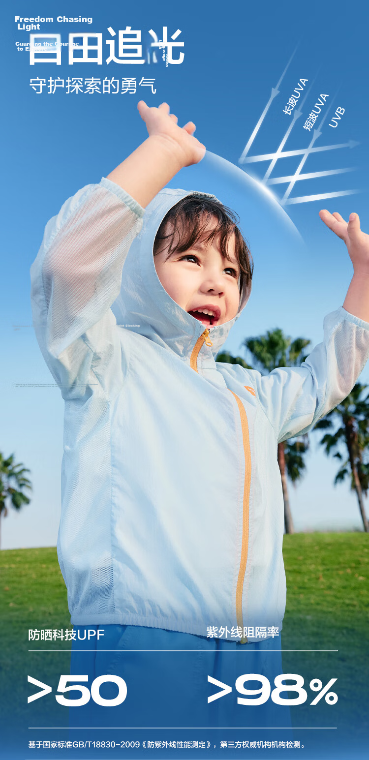 BALABALA Children's Sun Protection Clothing for Girls And Boys, Summer 2025 Lightweight Kids' Wear Cool-Feeling [Same As In-Store], 202225105201 3