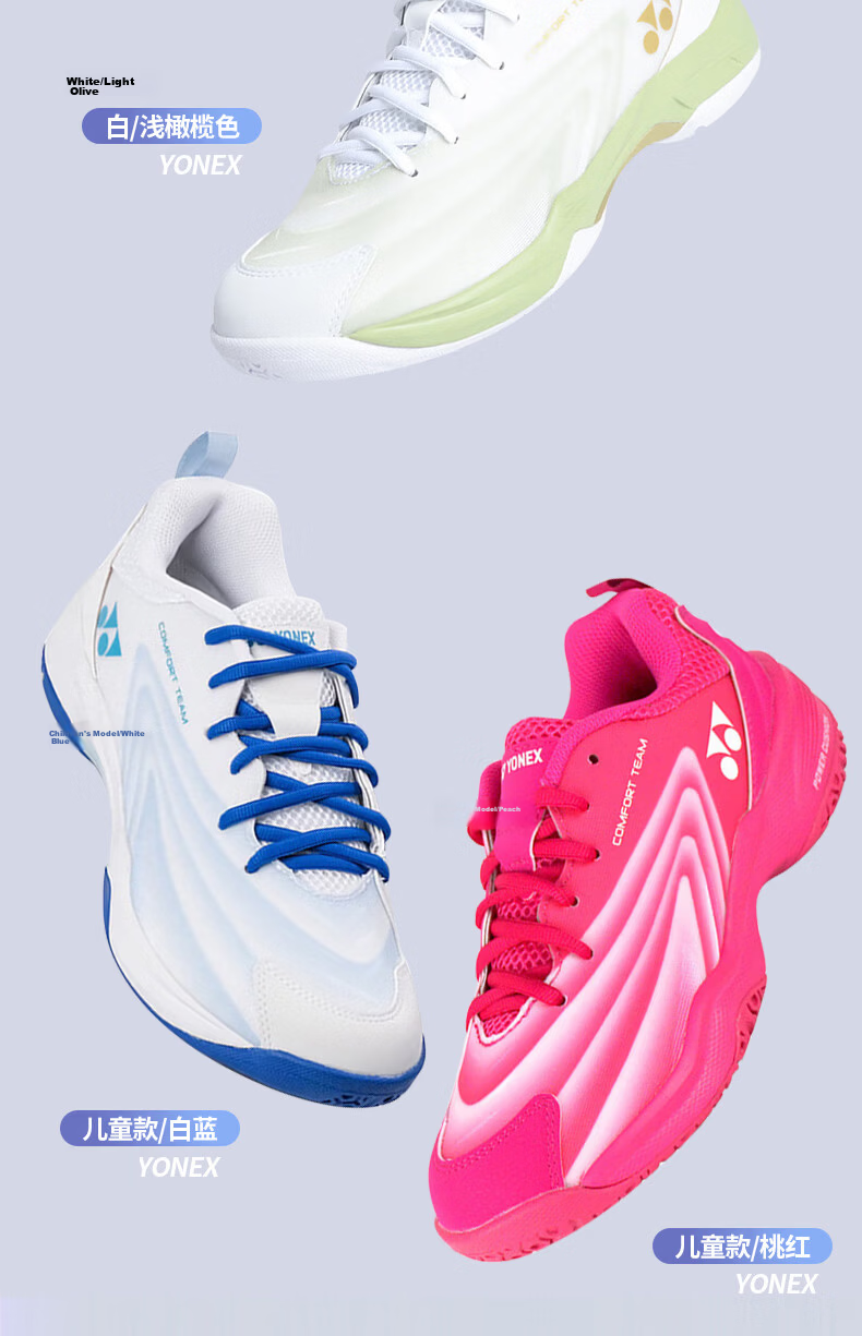 YONEX Badminton Shoes with Wear-Resistant Shock-Absorbing Power Cushion for Competition And Advanced Players SHBCFT2EX White And Blue Size 39 2