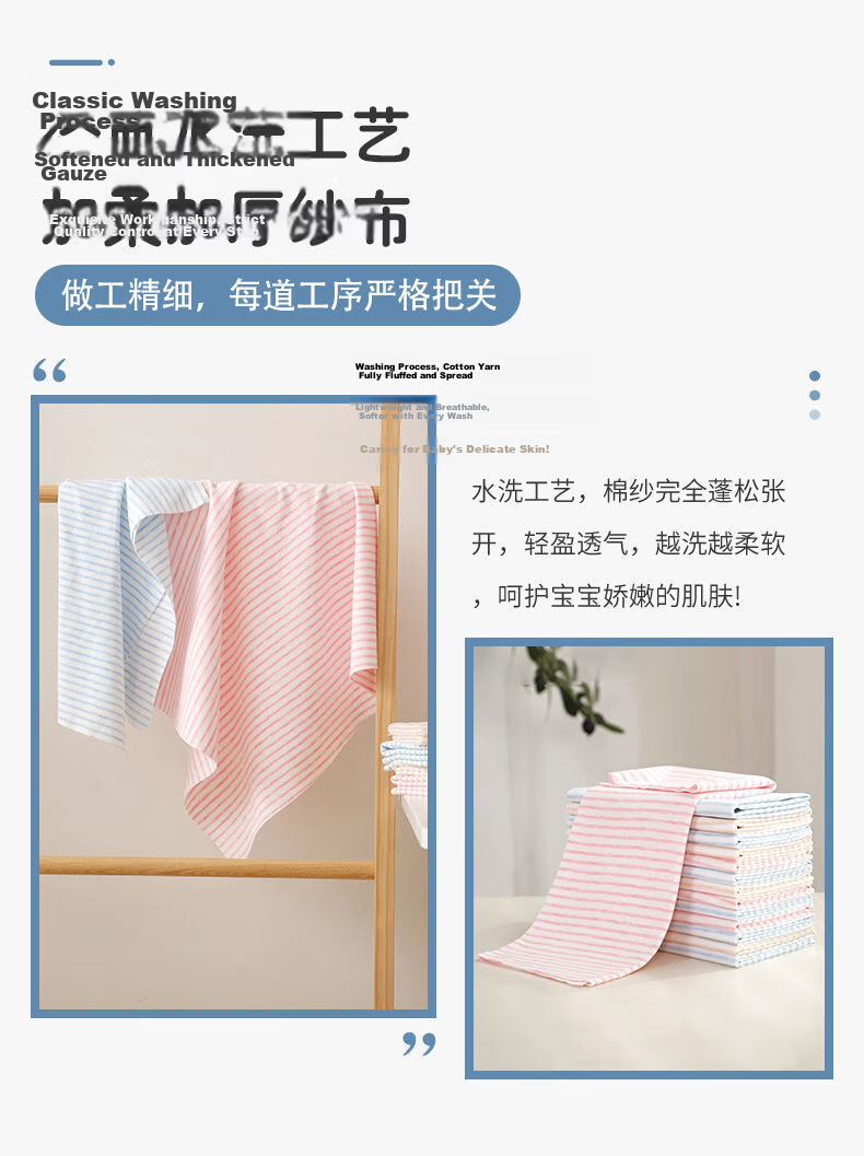 FumanTu Baby Diapers Newborn Organic Cotton Washable Foldable Thick Breathable Soft Training Pants 8