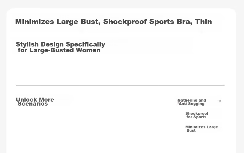 GRACEWELL Women's Sports Bra Front Zipper High-Impact Shockproof Seamless Wire-Free Integrated Vest Pink Foundation Bra 1