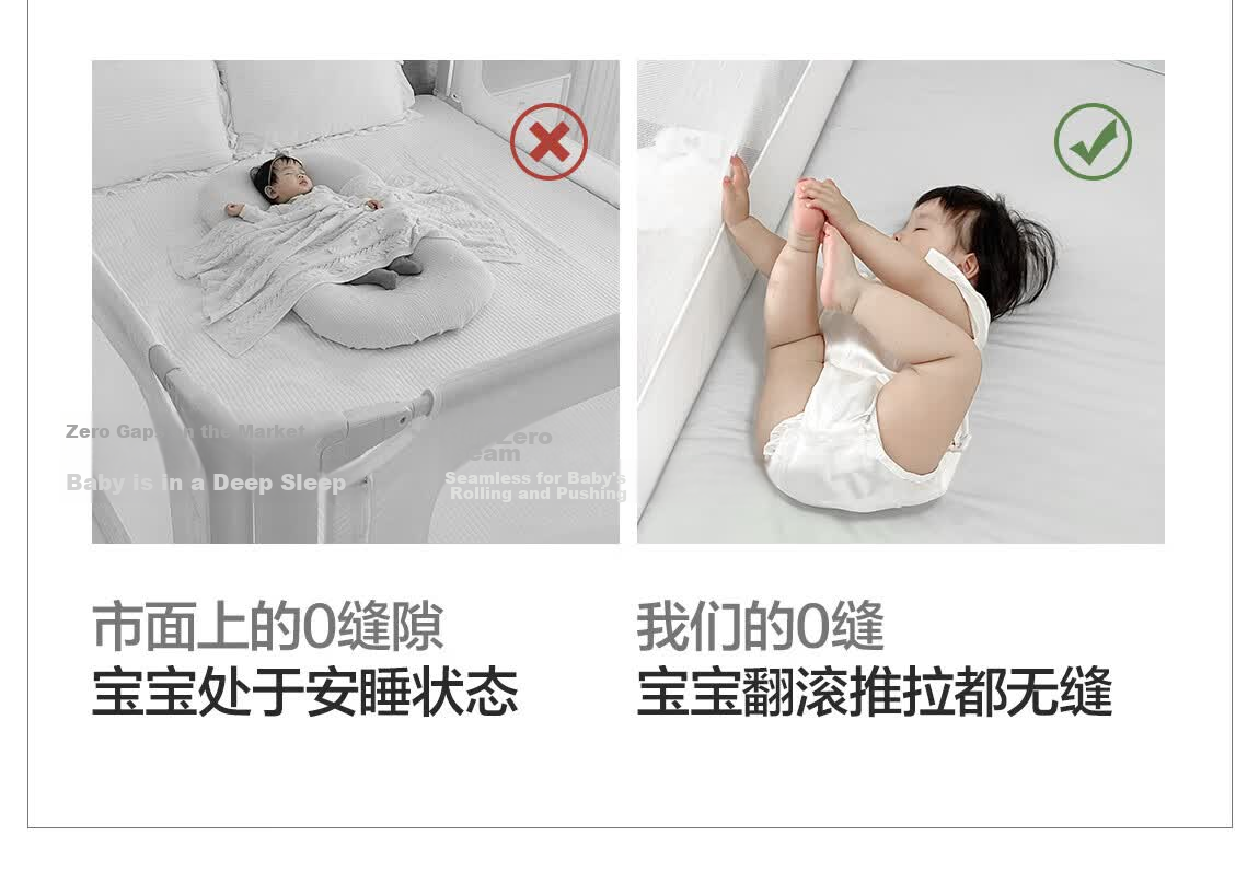 Beiyi Baby Anti-Fall Protective Bed Rail Guard No-Drill Bed Fence 1.8×2m Double-Sided Set 7