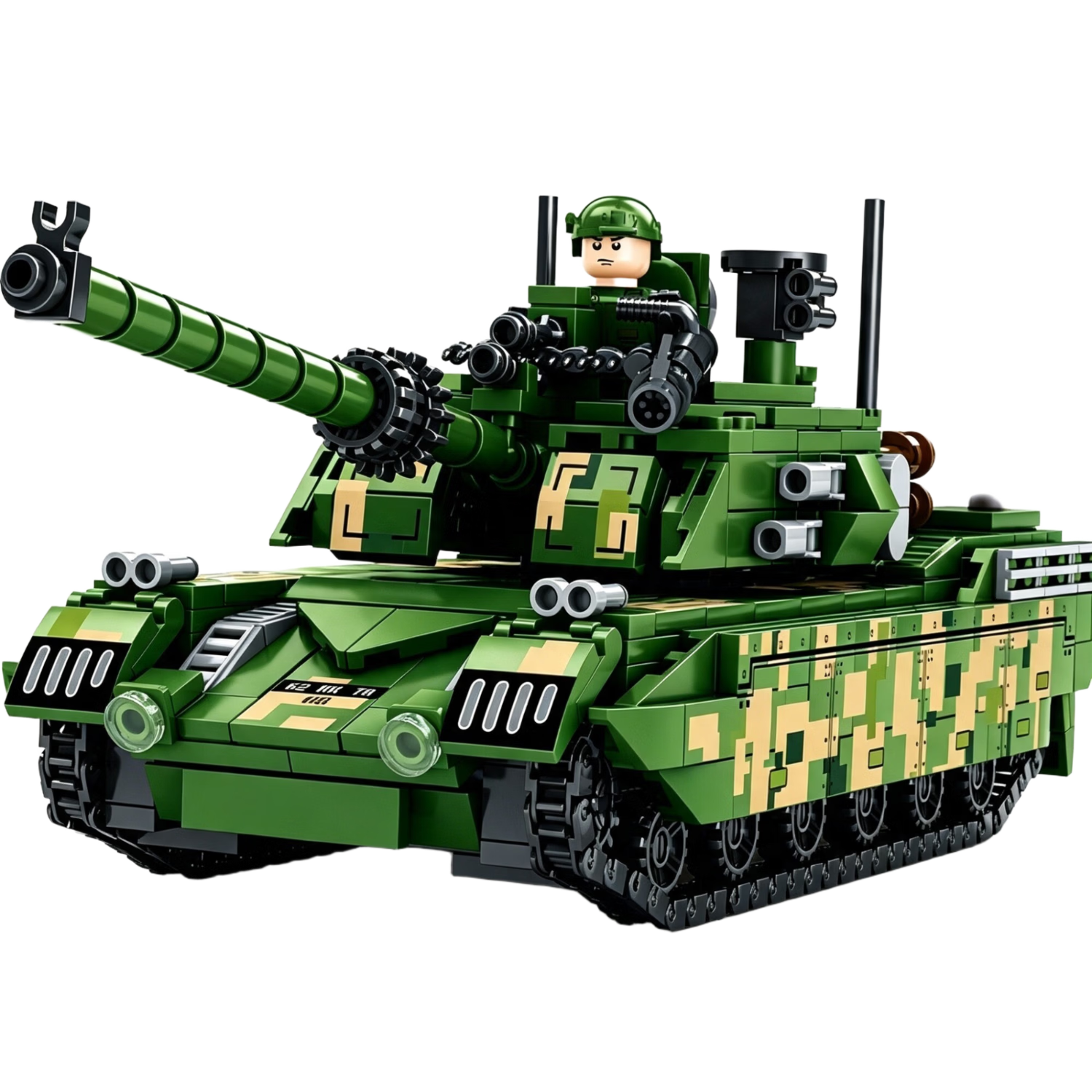 BULUQI Assembly Model 99A Tank, LEGO Building Blocks, Toy for Children Aged 6-12, Birthday Gift for Boys And Girls, Ages 8-12