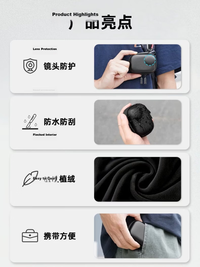 CHENSONG Compatible with Insta360 GO Ultra Storage Case Portable Carrying Bag GO Ultra Shockproof Protective Case Body Accessories 2