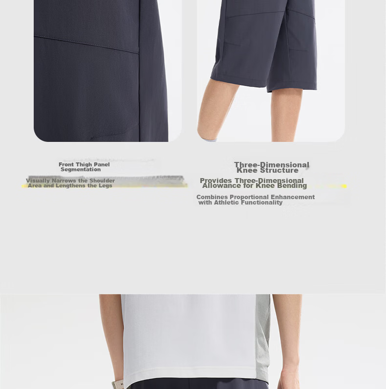 361° Men's Sports Shorts, Summer Outdoor Sun Protection Running Capri Pants, Loose Cool Casual Shorts, 652623705-3 11