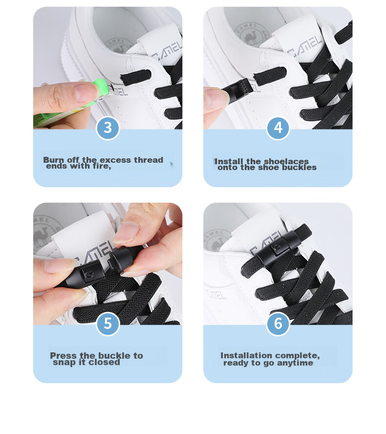 FOOTOPPO Lazy Shoelaces White Sneakers Casual Shoes Sports Shoelace Buckles Men No-Tie Shoelaces Adult No-Buckle Lazy Shoelace Clips Women 12
