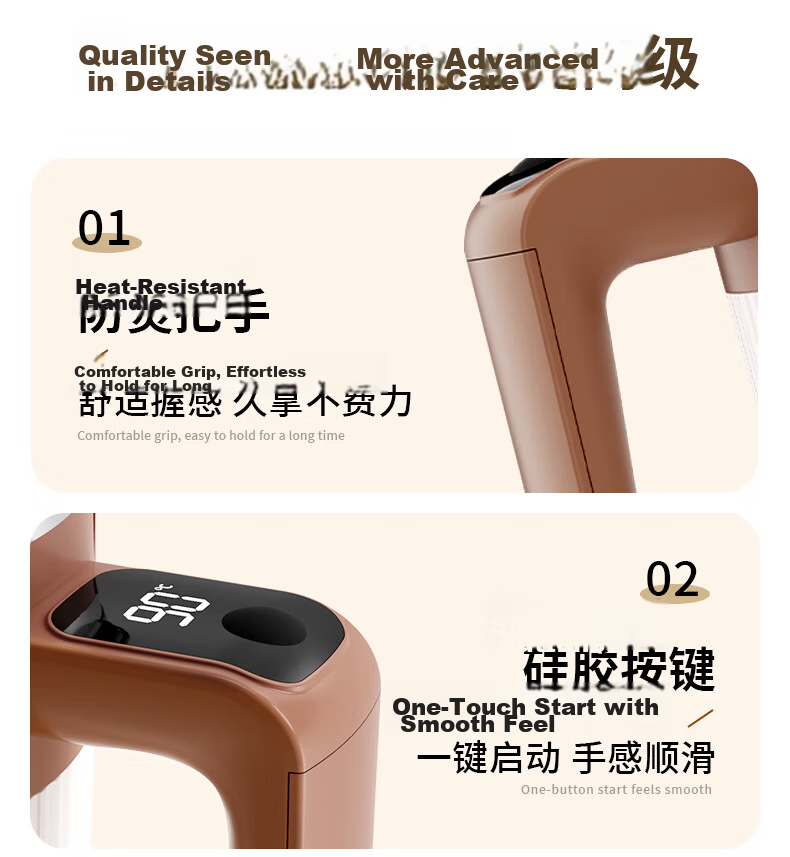 Mixiaoshu Electric Self-Stirring Cup with Rechargeable Battery, Fully Automatic Magnetic Rotation, 316 Stainless Steel Mixing Coffee Cup for Soy Milk And Milk Powder 25