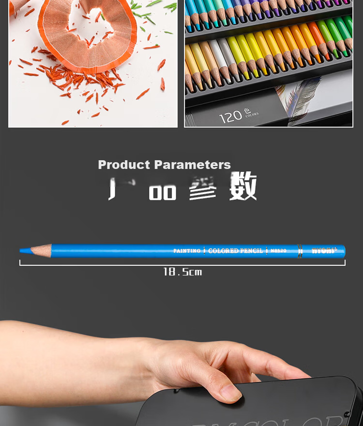 NYONI 24-Color Charcoal Pencils, Colored Sketch Pencils for Art Students, Portrait Drawing for Beginners, Quick Sketching, Student Joint Exam Art Test Professional Tools N2830 11