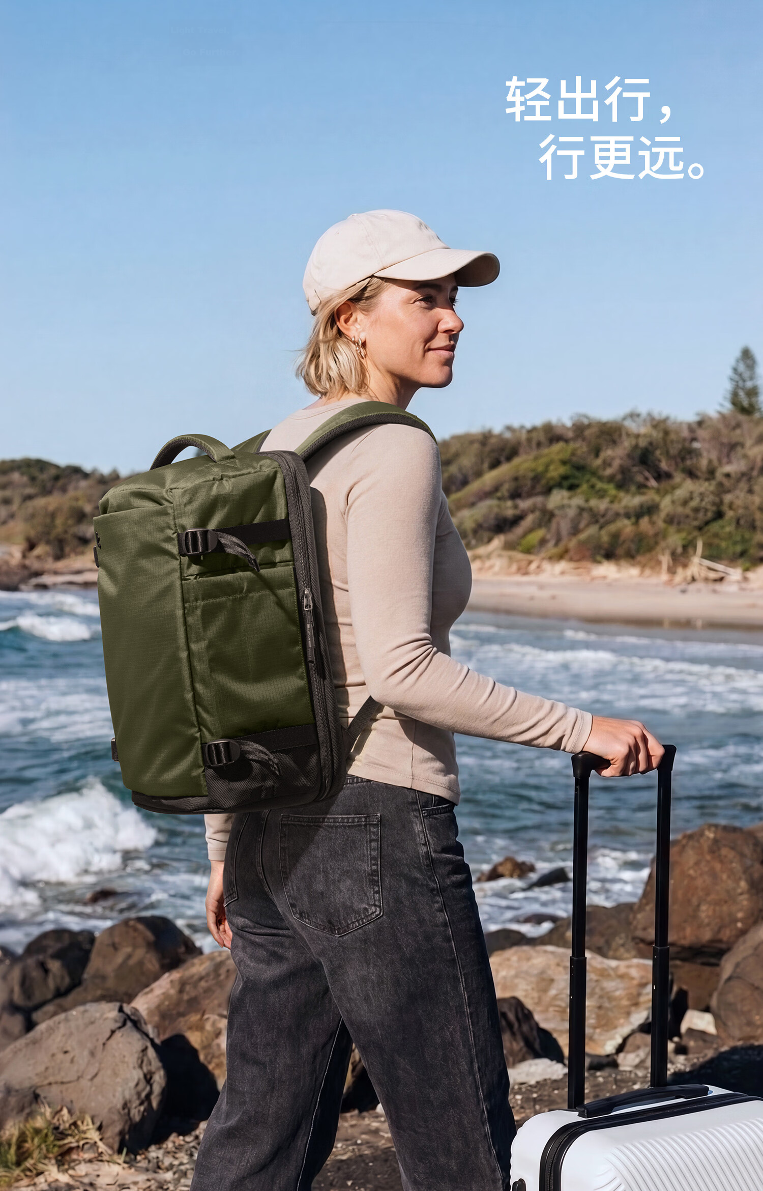 Tomtoc Travel Backpack Large Capacity 40L Carry-On Luggage Bag for Men and Women 17.3-inch Laptop Backpack 9
