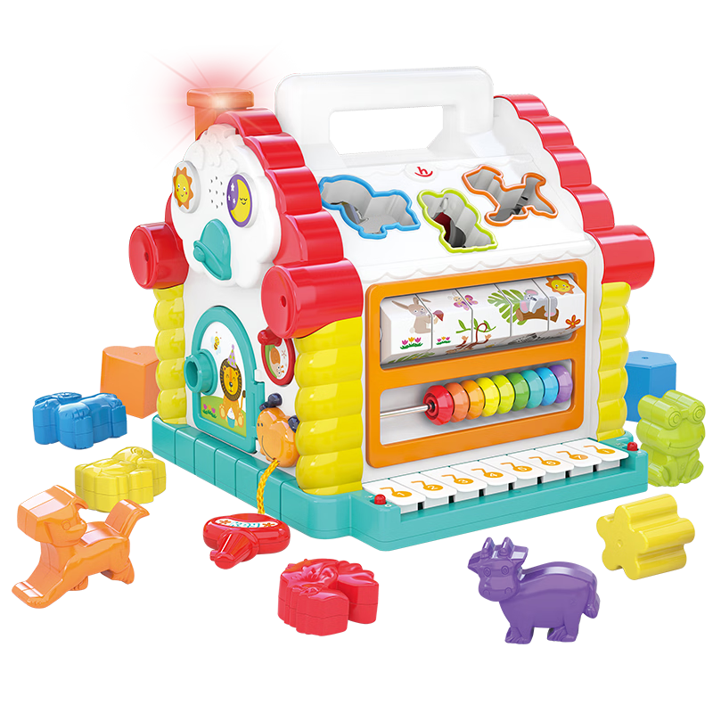 HuiLe Toys Montessori Busy Board Early Education Baby Toy for 1-3 Years Old Boys and Girls Birthday Gift