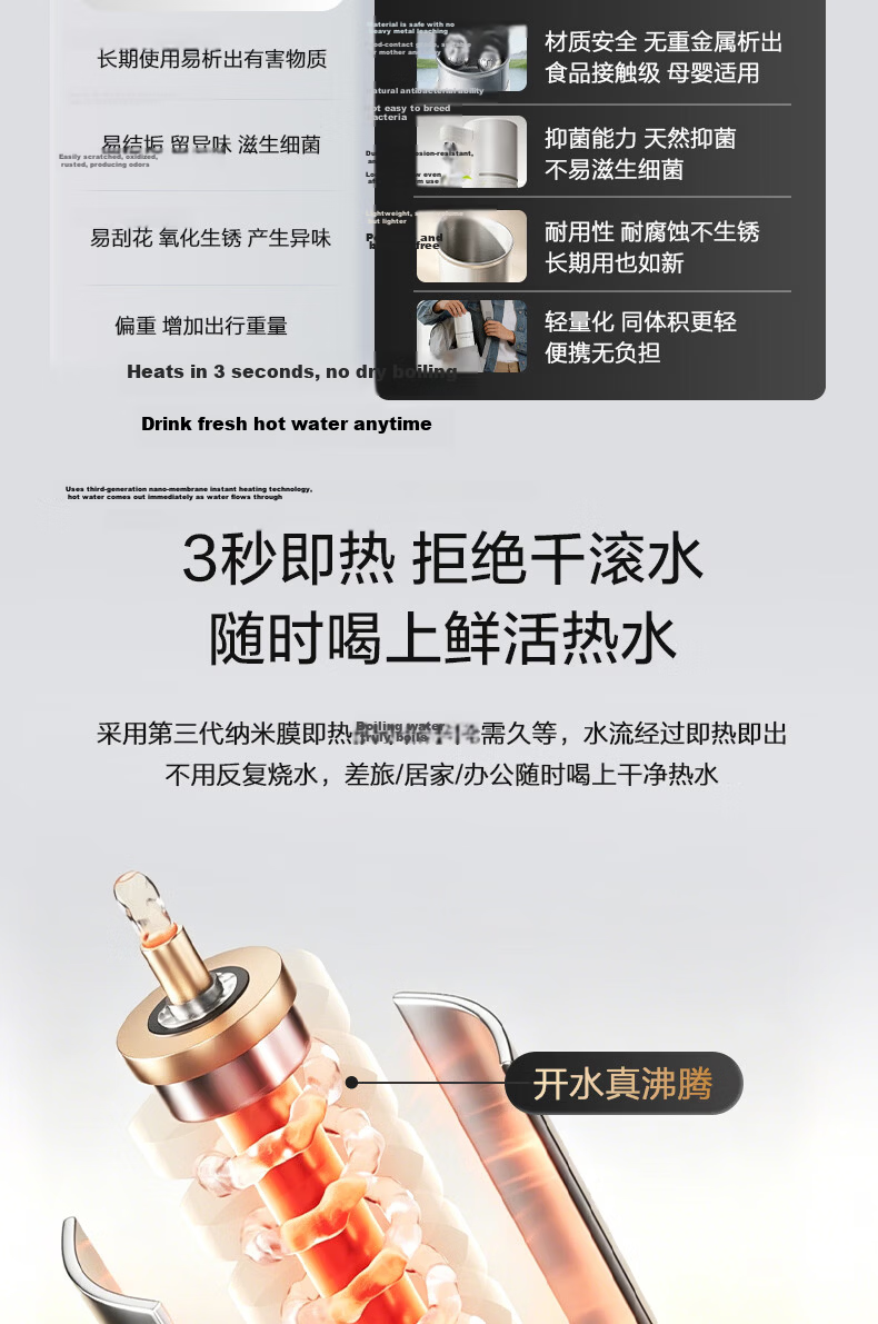 TRULIVA Instant Hot Water Dispenser, Cold Boiled Water Bottom-Loading Bottled Water Home Standing Tea Bar Machine, Rapid Heating, Efficient Cooling, Smart Water Dispenser 5306D Office Electric Kettle 7
