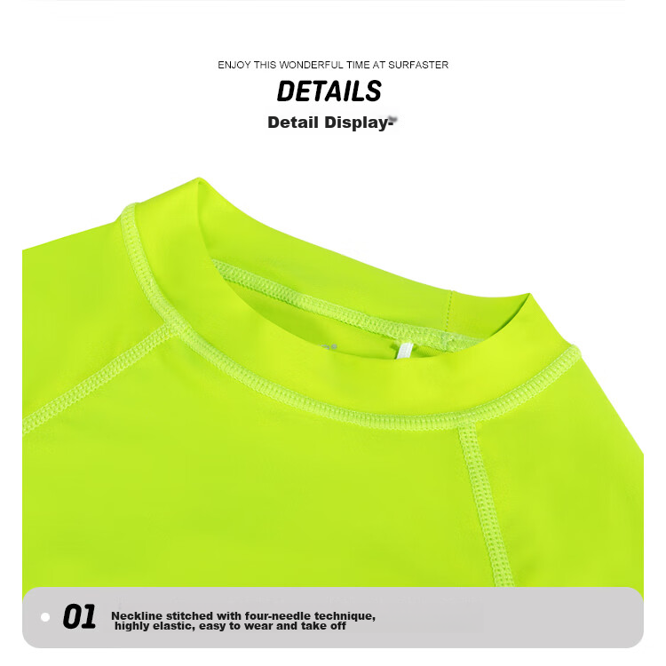 Sulang Kids Swimming Trunks Double-Layer Lined Boys Beach Shorts Anti-Embarrassment Fluorescent Green 140 12