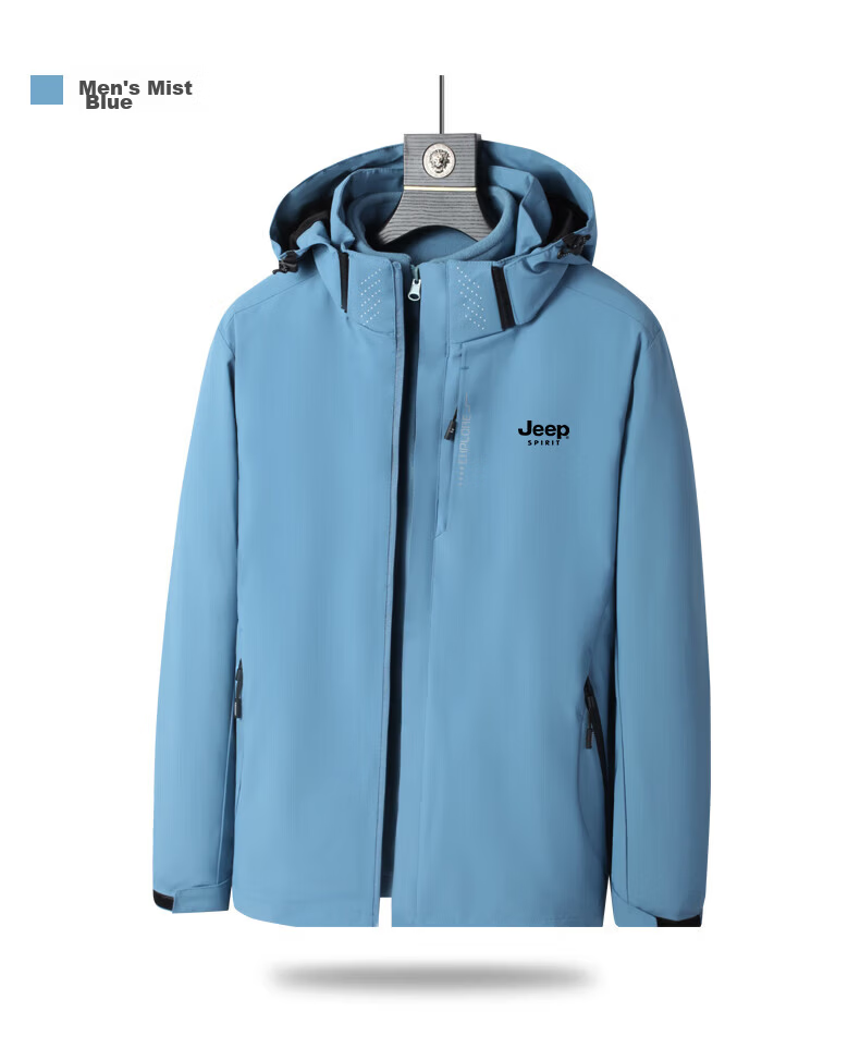 JEEP SPIRIT Men's Summer Casual Lightweight Sun Protection Jacket Comfortable Outdoor Sports Skin Jacket Dark Gray 5XL 30