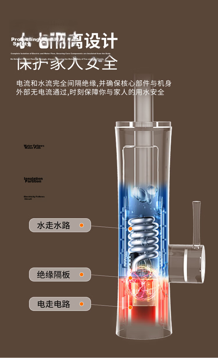 CHIGO Thermostatic Mechanical Arm Electric Faucet Hot and Cold Dual-use Smart Digital Display Instant Heating Kitchen Water Heater KBR-H5X with Leakage Protector 10