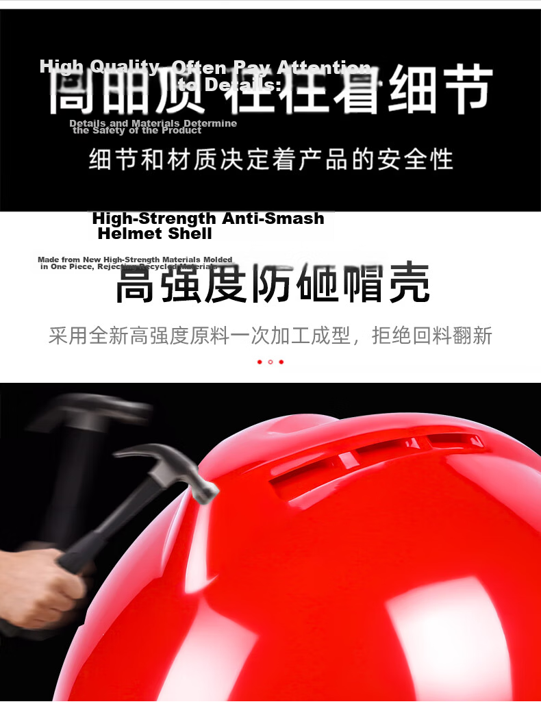 Duoneng Safety Helmet Construction Worker Helmet Breathable Blue National Standard Safety Helmet Electric Power Building Labor Protection Safety Helmet Deluxe Large V Blue 4