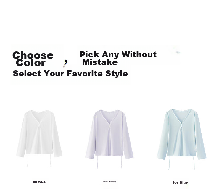 Semir Women's Long Sleeve Summer V-Neck Solid Color Linen-Like Loose Drawstring Blouse 2026 Gentle Top 109326101006 21