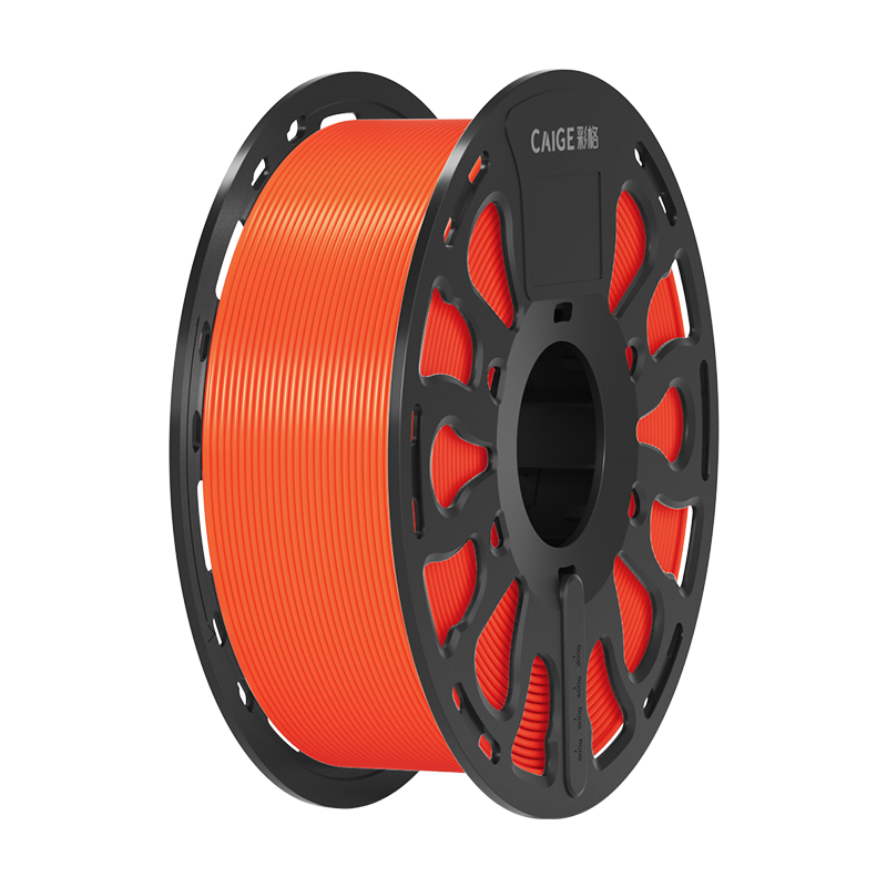 Caige 3D Printing Filament PETG 1.75mm Compatible with Tuozhu, Chuangxiang Sanwei, Duoku, Jiguang Erwo 3D Printer Filament Orange-Red 1kg