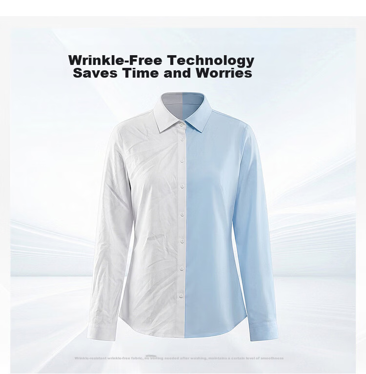 G2000 Women's 2026 Spring Summer Wrinkle-Resistant Non-Iron Long Sleeve Shirt with Bow Tie, Mall Edition 5