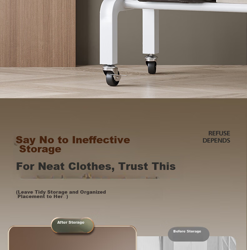 Nanye Floor Clothes Drying Rack Multifunctional Simple Home Bedroom Balcony Thickened Coat Hanger DGW-3B 6