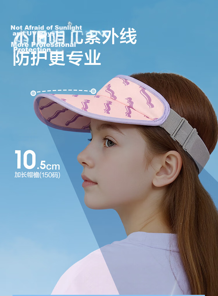 BALABALA Kids Summer Open-Top Hat Unisex Color-Block Sun Protection Comfortable Lightweight Outdoor Cap 209225160201 5