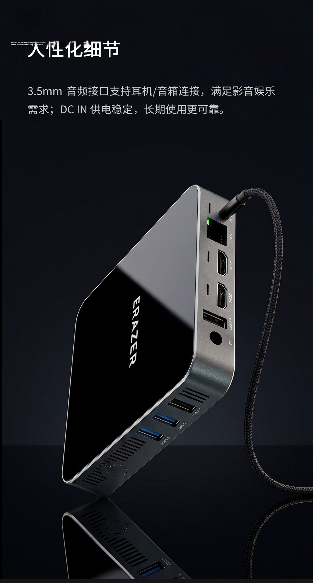 Yineng Lenovo Ecosystem S100 Mini Desktop Business Office Computer (Pentium Gold 6500Y + 16GB + 256GB) WIFI National Subsidy 10