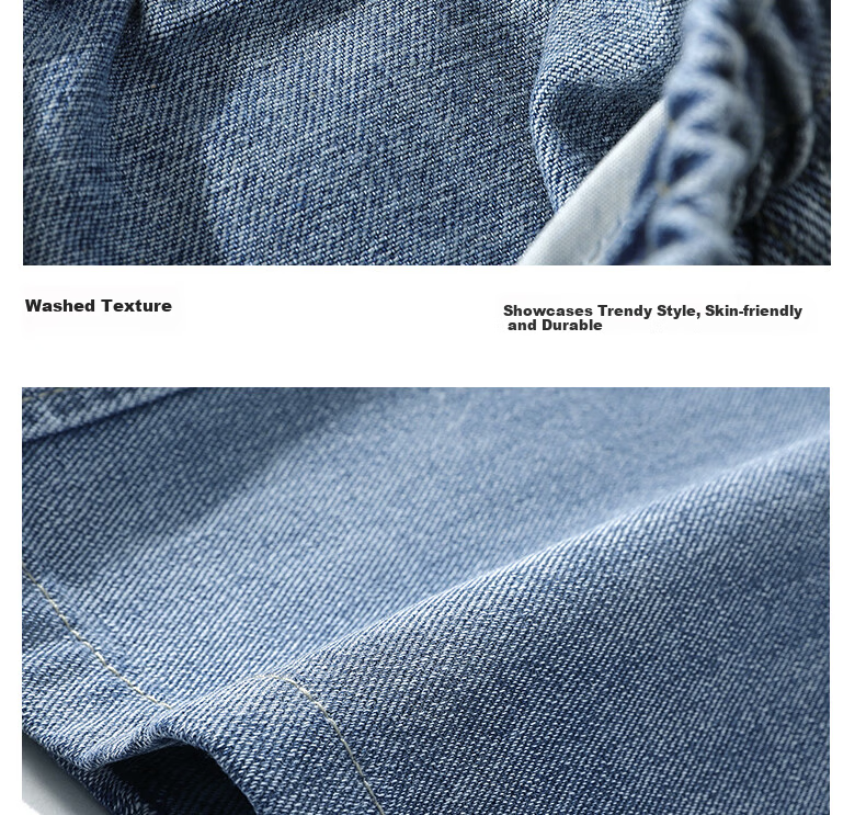 JEEP SPIRIT Men's Straight Loose Fit Jeans 2026 Spring Autumn New Casual Blue Trousers for Men 35