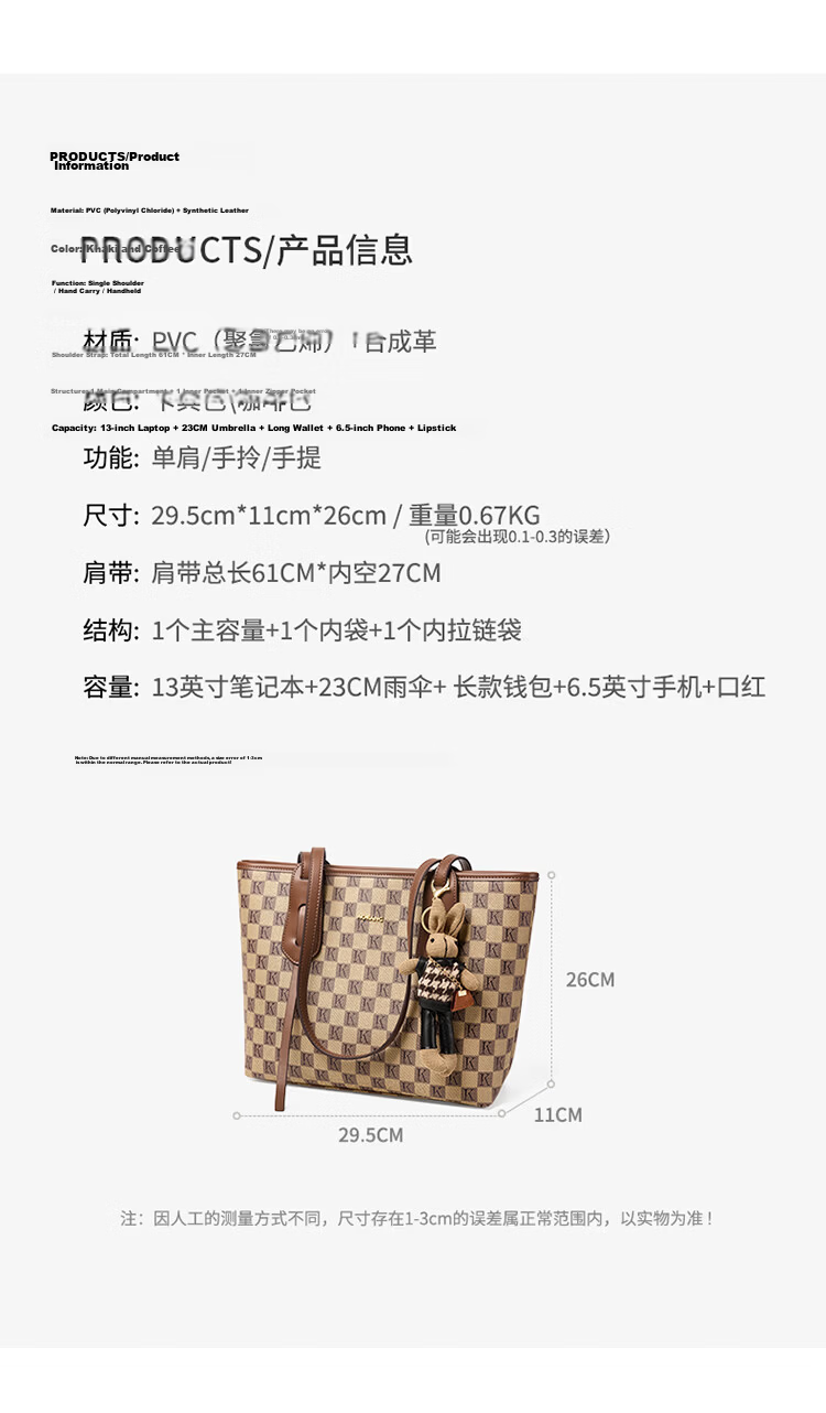 Aokang Women's Bag Fashionable Vintage Floral Tote Light Luxury Commuter Shoulder Bag Birthday Gift for Girlfriend Wife 10