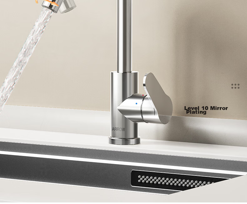ARROW Kitchen Hot And Cold Faucet with 360° Rotating Double Control Tap for Sink [Renovation Subsidy 15%] 3