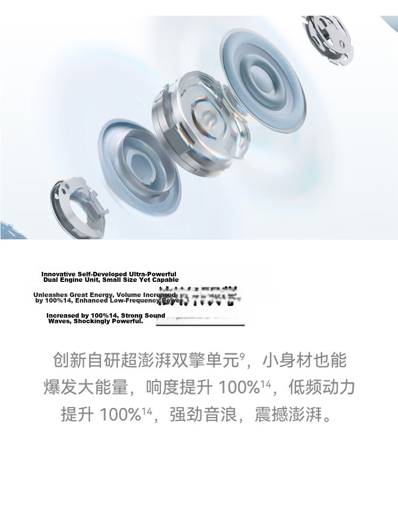 Huawei FreeClip 2 Ear Clip Earphones Rose Gold with Bowknot Accessory Gift Box 28