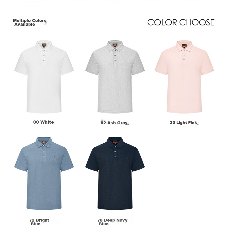 G2000 Men's 2026 Spring Summer Comfortable Short Sleeve Polo Shirt Multi-Color Cotton Pique Mall Edition 10