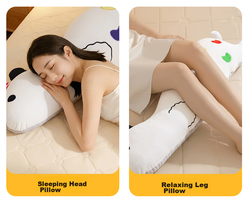 YUZHAOLIN Pregnancy Leg Hugging Side Sleep Pillow Ice Silk Cooling Long Body Pillow Removable and Washable 15