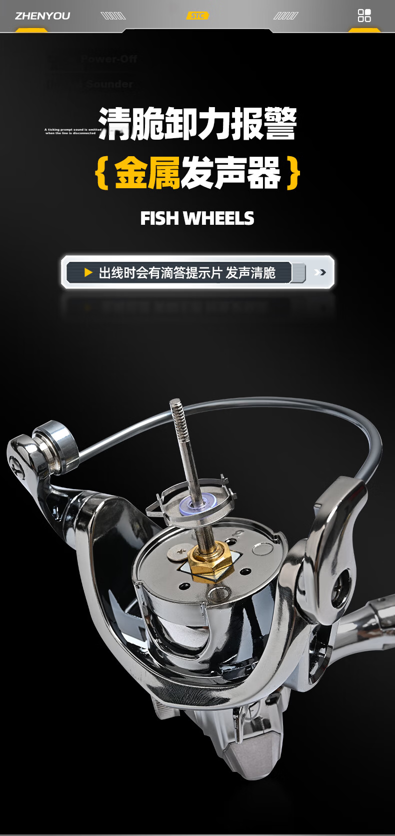 Grsaed STC3000 Spinning Reel Universal Metal Fishing Line Reel Lure Sea Rod Surfcasting Reel Long Casting Reel 10