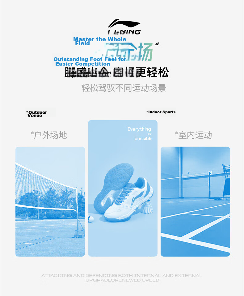 LI-NING Lightning 2.0 Unisex Professional Badminton Shoes Breathable Comfortable Training Sneakers 19
